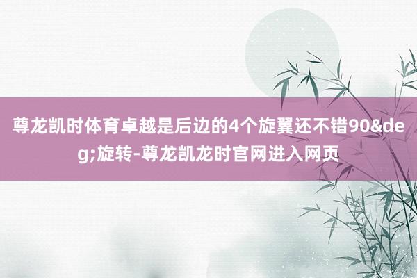 尊龙凯时体育卓越是后边的4个旋翼还不错90&deg;旋转-尊龙凯龙时官网进入网页