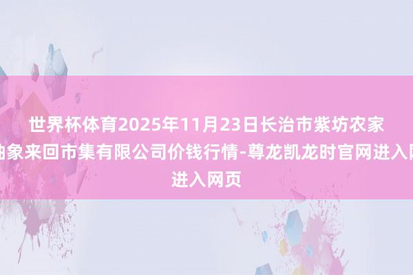 世界杯体育2025年11月23日长治市紫坊农家具抽象来回市集有限公司价钱行情-尊龙凯龙时官网进入网页